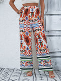 Boho High-Rise Wide Leg Pants