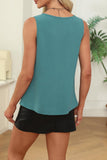 Cutout Round Neck Tank
