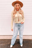 Cutout Round Neck Long Sleeve T-Shirt