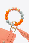 Beaded Tassel Keychain With Wallet
