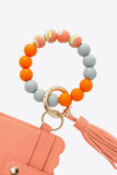 Beaded Tassel Keychain With Wallet