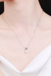 Freshwater Pearl Moissanite Necklace 925 Sterling Silver