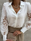 Elegant Long Lantern Sleeve Shirt