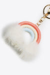 Assorted 4-Pack Rainbow Pom Pom Keychain