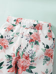 Girls Toddler Bow Detail Cami and Floral Flare Pants Set
