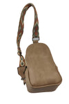 Sling Bag Adjustable Strap PU Leather