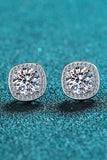 Let Me Love You Geometric Moissanite Stud Earrings