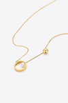Fashionable Stainless Steel Pearl Necklace