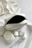 PU Leather Shoulder Bag with Small Purse