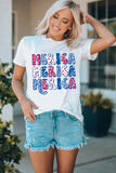 MERICA Graphic Round Neck Tee