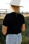 Chic Cow Graphic Round Neck T-Shirt