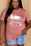 Simply Love Full Size BORN TO SPARKLE BUT NOT TODAY Graphic Cotton Tee