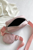 PU Leather Shoulder Bag with Small Purse