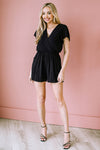 Flutter Sleeve Surplice Romper