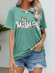 Easter MAMA Graphic Round Neck T-Shirt