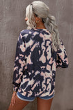 Tie-Dye Round Neck Dropped Shoulder Sweatshirt