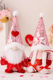 Mother's Day Sequined Heart Pointed Hat Faceless Gnome