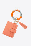Beaded Tassel Keychain With Wallet
