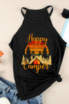 Happy Camper Graphic Grecian Neck Tank