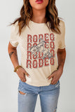 Chic Rodeo Western Graphic Cuffed Sleeves T-Shirt