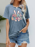 Chic Mama Bunny Easter Graphic Short Sleeve Tee