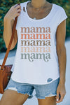 Chic Mama Graphic Cutout Tee