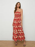 A Go To Vacation Floral Strapless Low-Back Dress