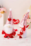 Mother's Day Sequined Heart Pointed Hat Faceless Gnome