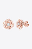 Moissanite Flower 925 Sterling Silver Earrings