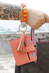 Beaded Tassel Keychain With Wallet