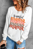 Thankful Mama Chic Graphic Crewneck Sweatshirt