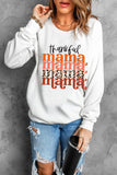 Thankful Mama Chic Graphic Crewneck Sweatshirt