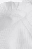Ribbed Ruffle Trim Sleeveless Bodysuit