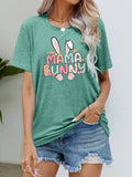 Chic Mama Bunny Easter Graphic Short Sleeve Tee