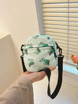 Butterfly Print Polyester Shoulder Bag