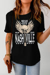 Nashville 1950 Music City T-Shirt Cuffed Short Sleeves