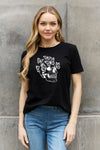Simply Love Butterfly Skull Graphic Cotton Tee