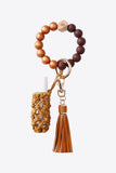 Evil Eye Beaded Keychain with Tassel