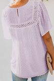Flutter Sleeves Sheer Babydoll Top