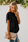 Flutter Sleeves Sheer Babydoll Top
