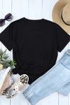 Chic Cow Graphic Round Neck T-Shirt