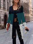 Pocketed Button Up Long Sleeve Cardigan