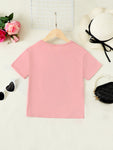 Chic Kid Life Graphic Round Neck Short Sleeve Tee