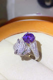 2 Carat Moissanite Adjustable Animal Bypass Ring