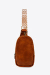 Sling Bag Adjustable Strap PU Leather