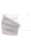 Shiny Silver Metal Studs Cotton Fashion Face Mask