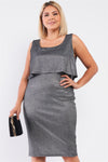 Night Sky Shimmer Layered Dress