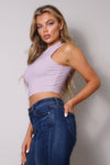 Not So Basic Crop Sleeveless Tank Top