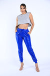 Vegan Leather Jogger Pants