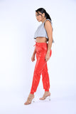 Vegan Leather Jogger Pants